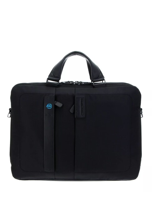 PIQUADRO Folderul P16, port pentru computer 15.6 "- iPad 10.5" CHEVRON / NEGRU - Serviete birou