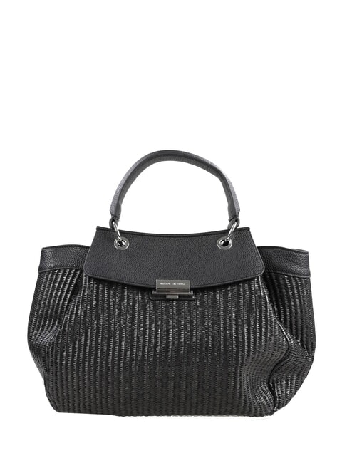 ARMANI EXCHANGE WAVE CROCHET  Geanta de mana, cu bareta de umar negru/negru - Genți femei