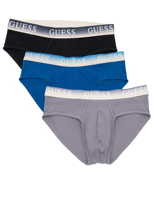 GUESS JOE Set 3 slip pieptene albastru închis deschis - Slip pentru bărbați
