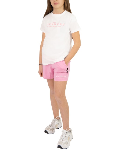 JOHN RICHMOND BARANCA Set tricou și bermudă alb/roz - Treninguri pentru copii