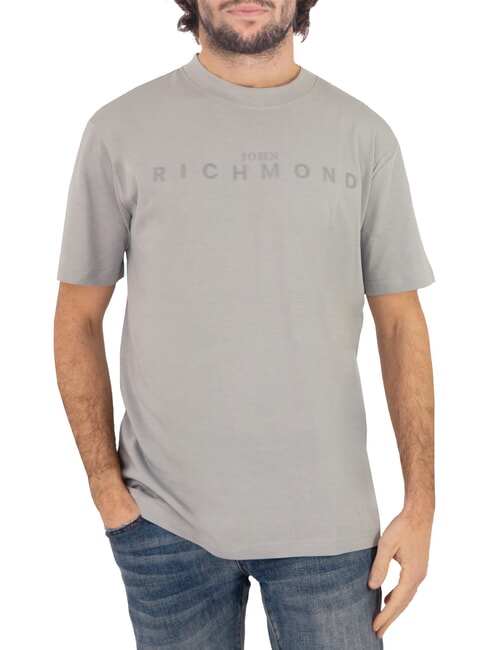 JOHN RICHMOND SOULOKU Tricou cu logo în relief gri mediu - tricou