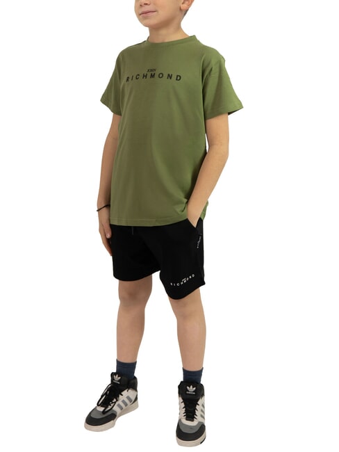 JOHN RICHMOND NORMI Set tricou și bermudă verde mil. - Treninguri pentru copii