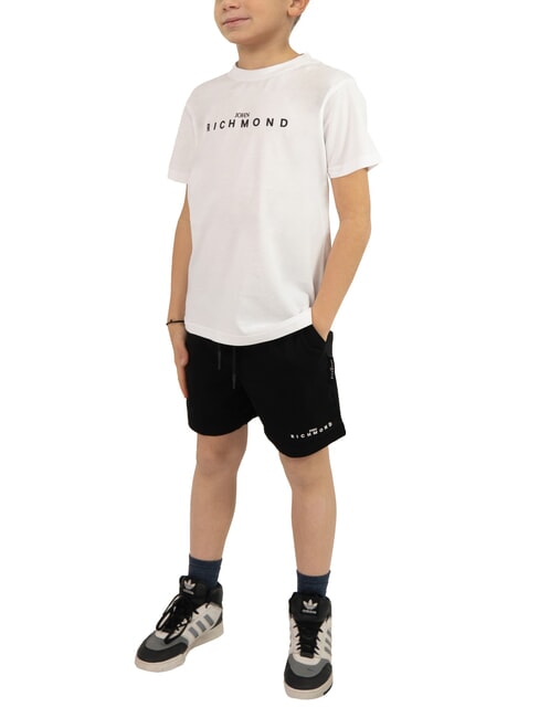 JOHN RICHMOND NORMI Set tricou și bermudă alb negru - Treninguri pentru copii