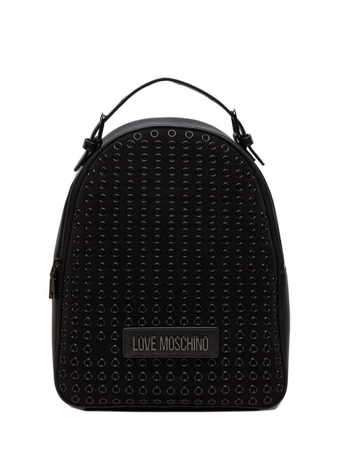 LOVE MOSCHINO GLAMUP  Rucsac de damă negru/gunmetal - Genți femei