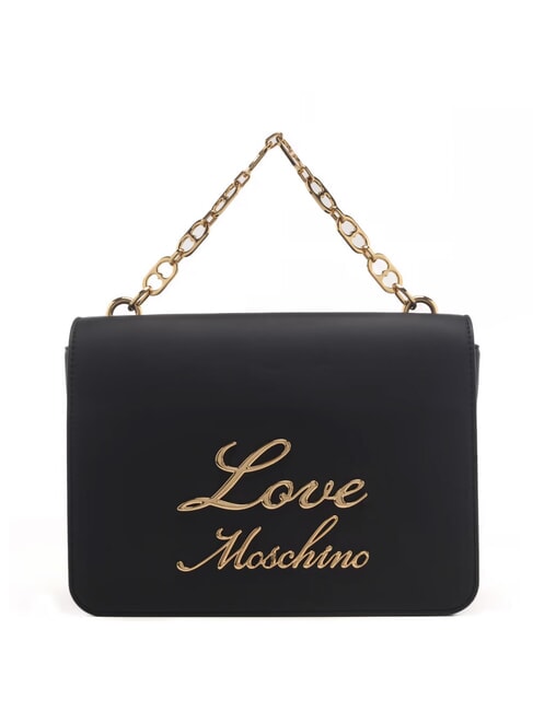 LOVE MOSCHINO LOVELY CHAIN  Geanta de mana, cu bareta de umar negru - Genți femei