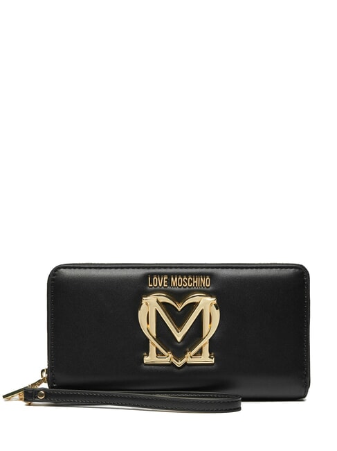 LOVE MOSCHINO LOVE  Portofel cu fermoar negru - Portofele femei