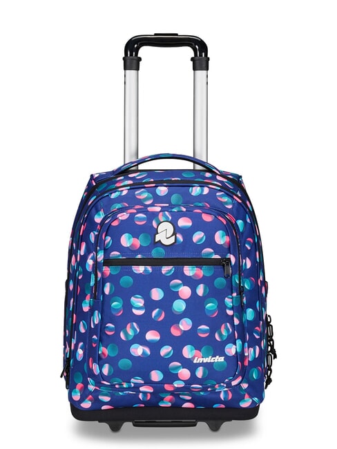 INVICTA BUMP FANTASY Rucsac troler cu 2 roti buline bomboane - Rucsacuri cu role