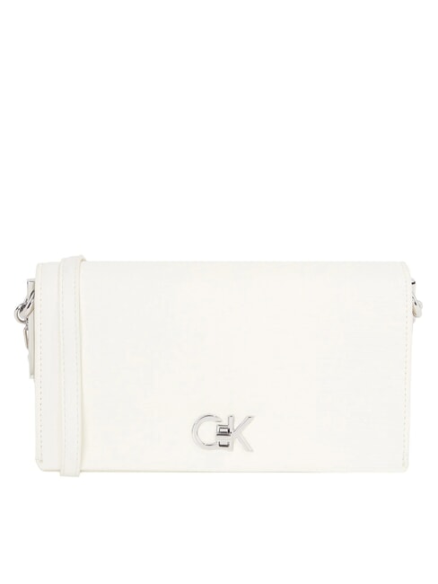 CALVIN KLEIN CK CHAIN Mini Geanta de umar cretă - Genți femei