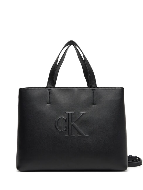 CALVIN KLEIN SCULPTED EW Geanta de mana, cu bareta de umar pe negru - Genți femei