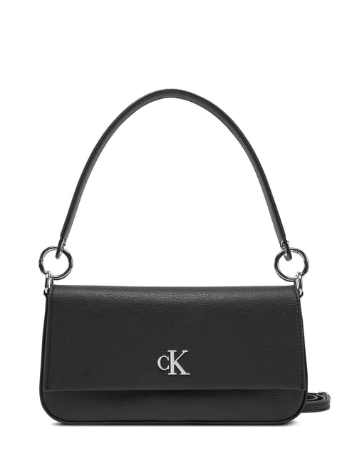 CALVIN KLEIN MINIMAL MONOGRAM Geanta de umar, cu bareta de umar pe negru - Genți femei
