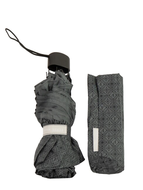 FERRÈ MINI Umbrela manuala rezistenta la vant cravată gri 01 - Umbrele