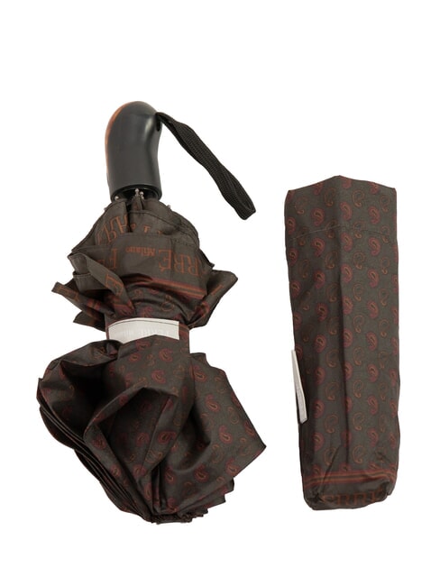 FERRÈ MINI Umbrelă pliabilă rezistentă la vânt cravata maro 03 - Umbrele