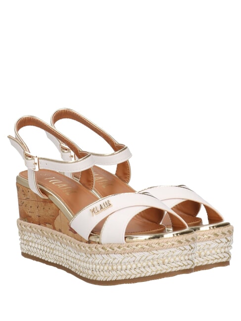 ALVIERO MARTINI PRIMA CLASSE GEO  Sandale Espadrile înalte alb - Pantofi femei