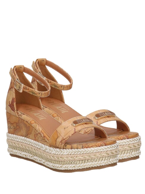 ALVIERO MARTINI PRIMA CLASSE GEO  Sandale cu pană cu espadrile NATURAL - Pantofi femei