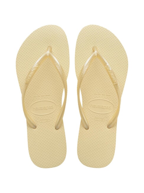HAVAIANAS flip flops SLIM cremă de unt - Pantofi femei