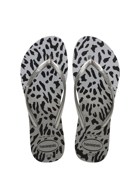 HAVAIANAS SLIM ANIMALS SLIM ANIMALS flip-flops gri/gri - Pantofi femei