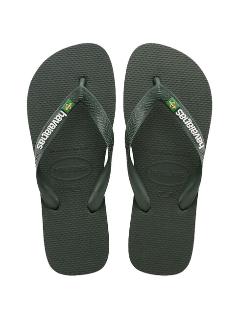 HAVAIANAS BRASIL LOGO Încălțăminte bărbătească măsline verzi/măsline verzi - Pantofi unisex