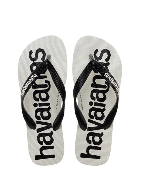 HAVAIANAS TOP LOGOMANIA 2 Papuci flip-flop alb/negru/alb - Pantofi femei