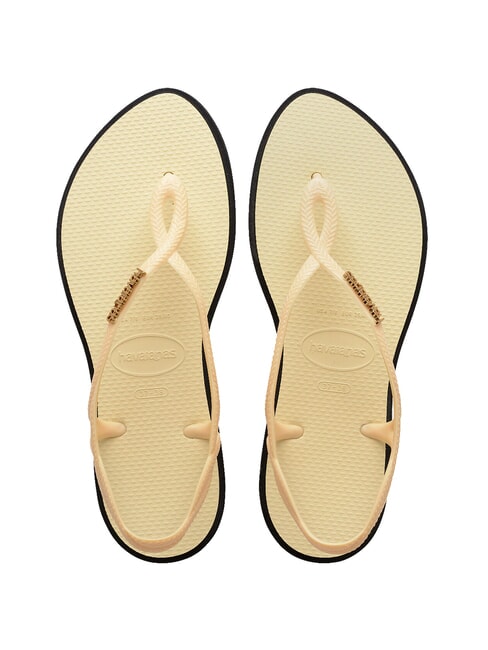 HAVAIANAS LUNA POINT Sandale flip-flop cremă de unt - Pantofi femei