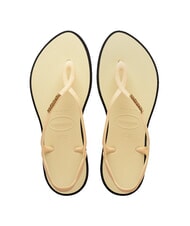 HAVAIANAS LUNA POINT Sandale flip-flop cremă de unt - Pantofi femei - 1