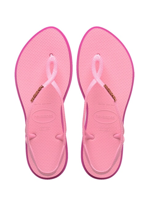 HAVAIANAS LUNA POINT Sandale flip-flop strălucire roz - Pantofi femei