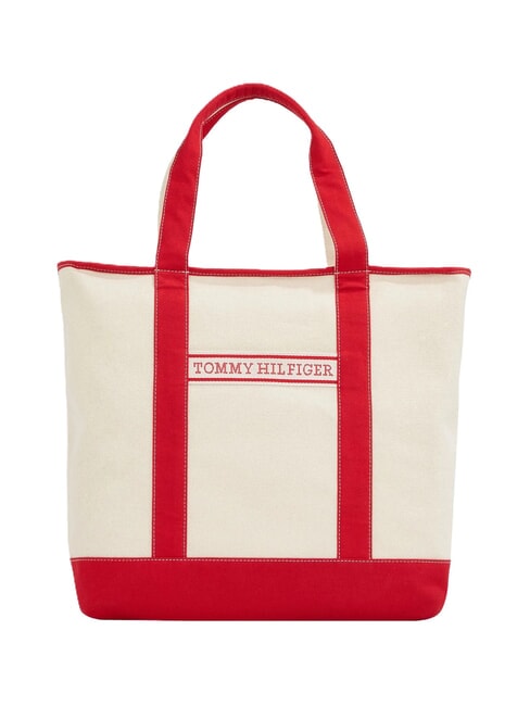 TOMMY HILFIGER TH SUMMER CANVAS Geanta de umar roșu primar - Genți femei