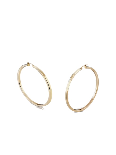 GUESS HOOPS I DID IT AGAIN Cercei cu cerc mari aur galben - Cercei