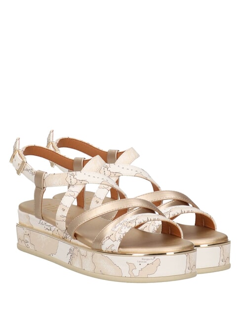 ALVIERO MARTINI PRIMA CLASSE GEO  Sandale geo lapte/platină - Pantofi femei