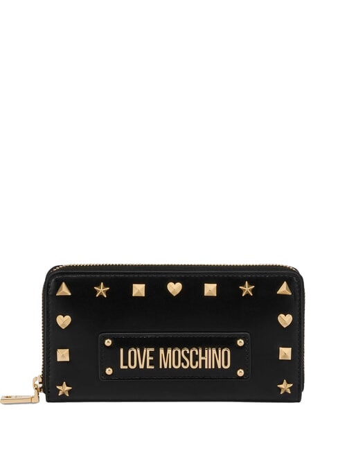 LOVE MOSCHINO BORCHIE Portofel cu fermoar negru - Portofele femei