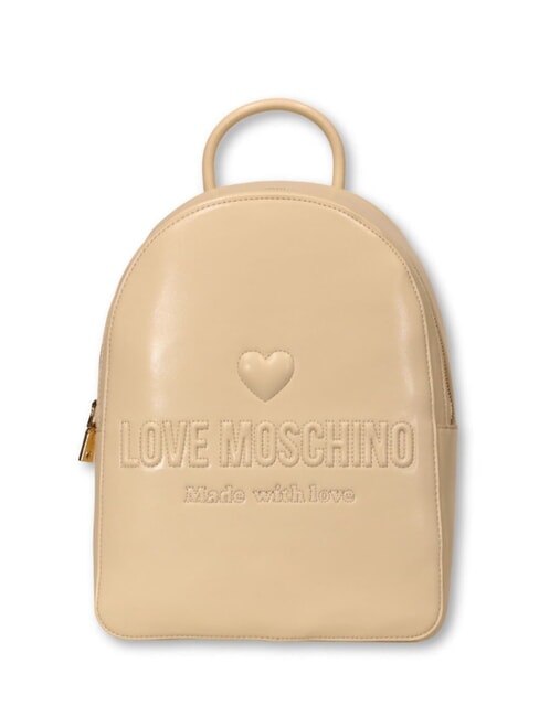 LOVE MOSCHINO MADE WITH LOVE Rucsac fildeş - Genți femei