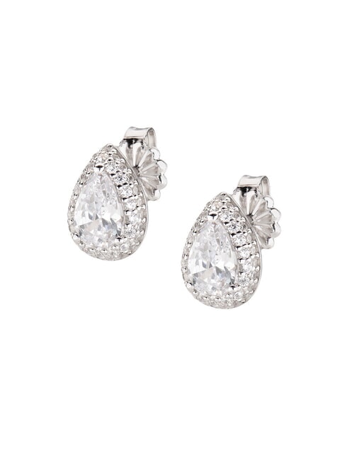 AMEN DIAMONDS Cercei cu picătură de argint rodiu - Cercei