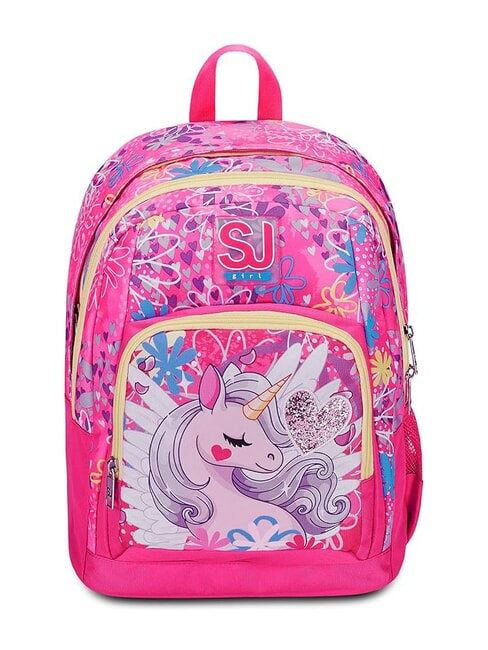 SJGANG ADVANCED UNICORN LED Rucsac cu două compartimente PLAJA NEGRU - Rucsacuri pentru școală și timp liber