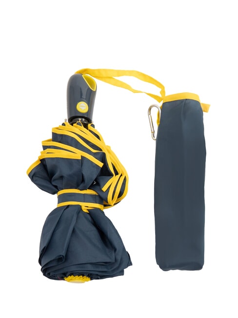 FERRÈ MINI Umbrelă de deschidere/închidere automată bleumarin/galben - Umbrele