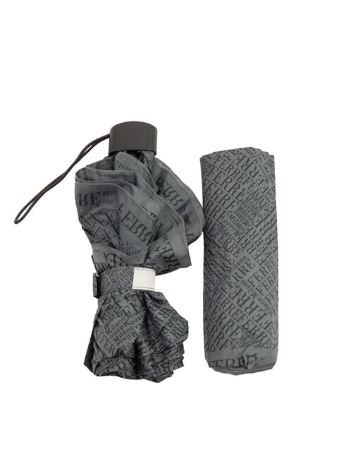 FERRÈ MINI Umbrela manuala rezistenta la vant cravată gri 02 - Umbrele