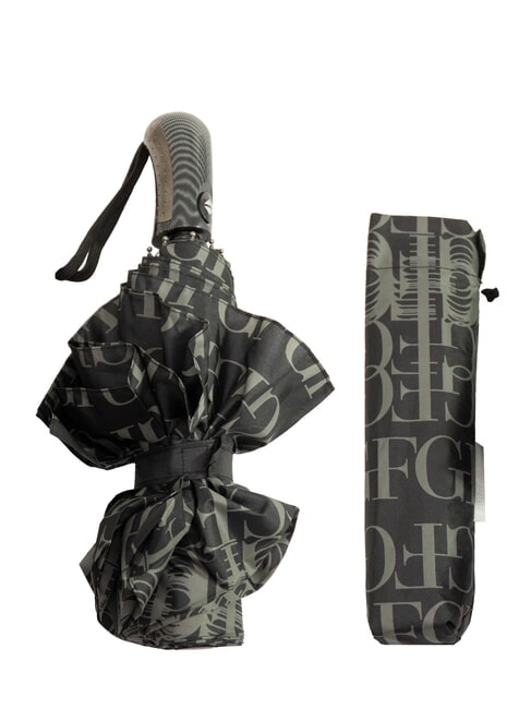 FERRÈ JUMBO Mini umbrelă automată logo negru 02 - Umbrele