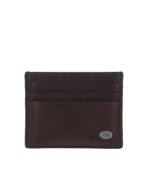 THE BRIDGE FABIO Suport plat pentru card din piele castan dulce ruteniu dk - Portofele bărbați