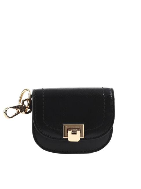 THE BRIDGE FEDERICA Poșetă din piele cu breloc Negru de aur - Portofele femei