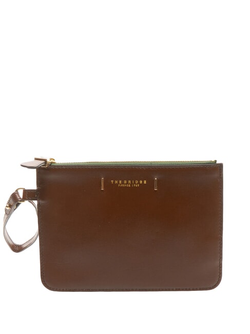 THE BRIDGE CHIARA Pochette din piele BROWN - Genți femei