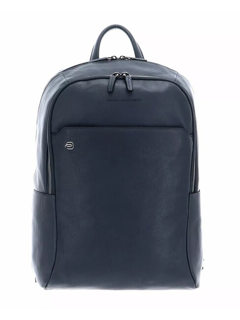 PIQUADRO BLACK SQUARE  Rucsac pentru laptop de 15,6", din piele albastru - Rucsacuri pentru laptop