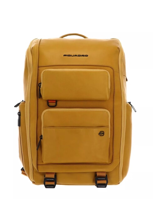 PIQUADRO LIKO Rucsac pentru laptop de 15,6". galben - Rucsacuri pentru laptop