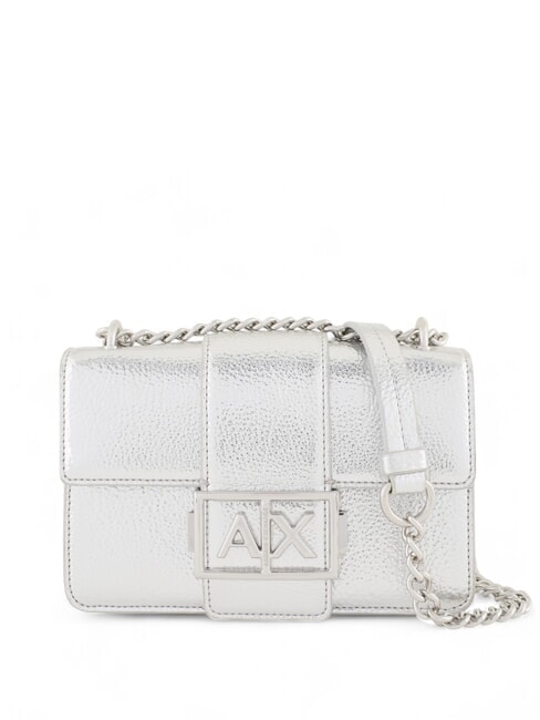 ARMANI EXCHANGE JODIE METALLIC  Mini geantă de umăr / geantă crossbody argint - Genți femei