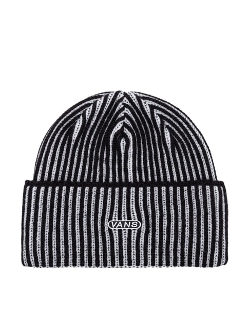 VANS NESBIT CUFF Pălărie cu manșetă alb negru - Căciuli