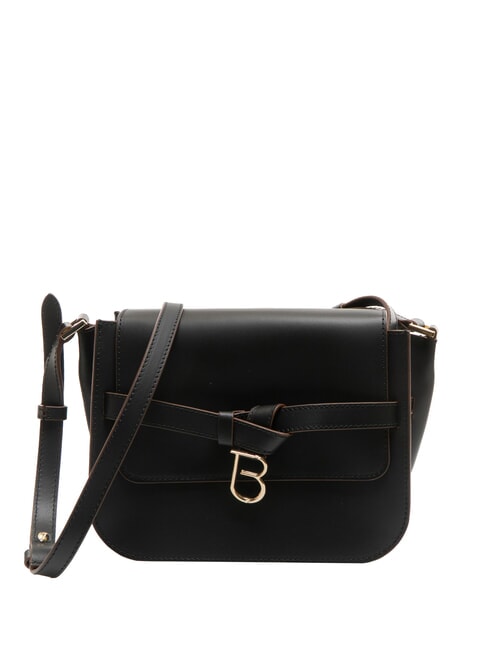 TOSCA BLU AMELIA Geanta de umar din piele cu farmec negru - Genți femei