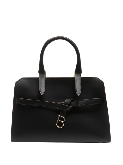 TOSCA BLU AMELIA Geanta de mana din piele cu farmec negru - Genți femei