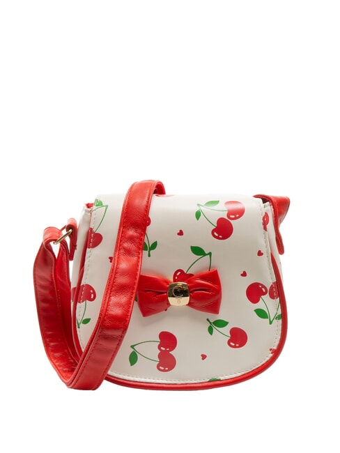 CAMOMILLA CHERRY Mini geantă de umăr cu clapă alb - Saci și accesorii pentru copii