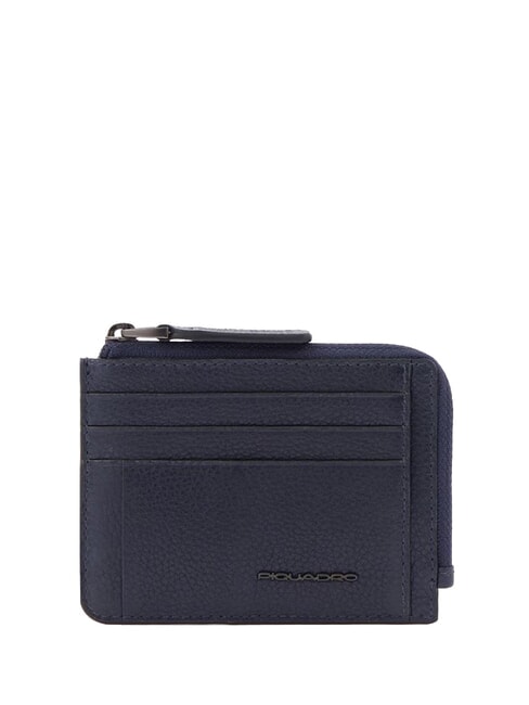 PIQUADRO PAAVO  Suport card din piele / poseta pentru monede albastru - Portofele bărbați