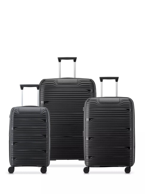 DELSEY SECURITECH DUNE Set 3 carucioare: cabina, mediu, mare, exp negru - Set trolere