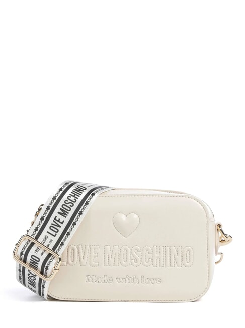LOVE MOSCHINO MADE WITH LOVE Mini Geanta de umar fildeş - Genți femei