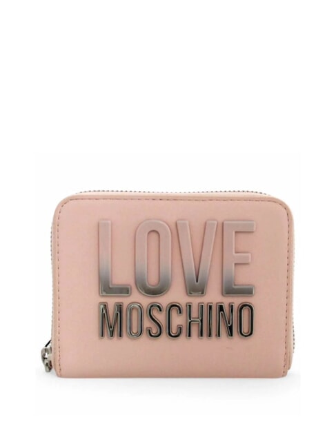 LOVE MOSCHINO ZIP AROUND Portofel pudra de fata - Portofele femei