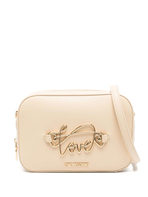 LOVE MOSCHINO CURSIVE LOGO Mini Geanta de umar bej - Genți femei